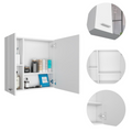 Harbor Medicine Single Door Cabinet,Four Inerior Shelves